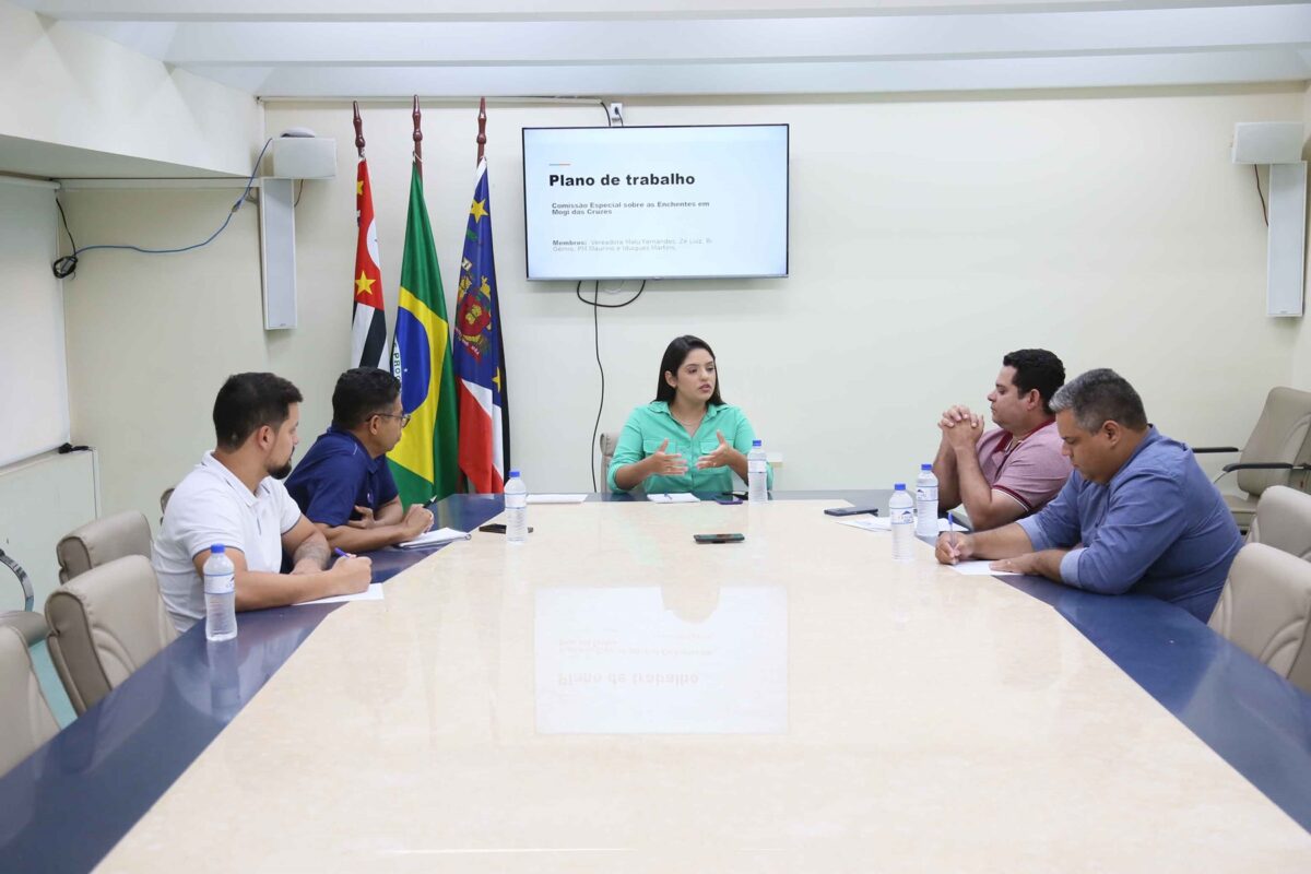 Reunião entre vereadores da CEV das Enchentes
